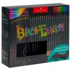 Карандаши цветные Faber-Castell "Black Edition", 72 цв., трехгран., черное дерево, заточен., пенал-скрутка