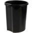 Корзина для бумаг СТАММ, 12л, цельная, черная