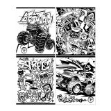 Тетрадь 48л., А5, клетка BG "Раскрась сам. Черный цвет"