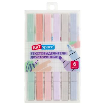 Набор текстовыделителей двусторонних ArtSpace 