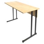 Стол-парта нерегулируемая 1200*500*760мм, 6гр, клен/черный