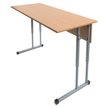 Стол-парта регул.1200*500*580-820мм, рост 3-7 универсал. (3-5гр, 4-6гр, 5-7гр.), бук/серый