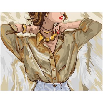 Картина по номерам на холсте ТРИ СОВЫ 