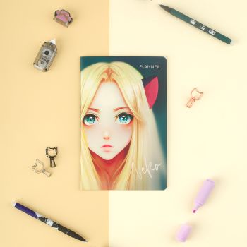 Планер недатированный, 32л., 135*210мм, на скобе MESHU 