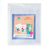 Набор обложек (5шт.) 265*520 для учеб. и раб.тетр "Школа России"1-4кл, учебн.стар. кл. издат.Просвещение,Экзамен,ПВХ 100мкм, универсальные,ArtSpace