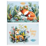 Альбом для рисования 08л., А4, на скрепке BG "Счастливый день", эконом