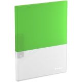 Папка с зажимом Berlingo "Semicolor" А4, 17мм, 700мкм, салатовая, с внутр. карманом, софт-тач