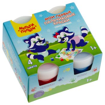 Краски пальчиковые сенсорные Мульти-Пульти 