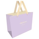 Пакет подарочный 32*26*12см MESHU "Monochrome. Purple", матовая ламинация