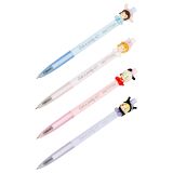 Ручка шариковая автоматическая MESHU "Dolls" синяя, 0,7мм, корпус ассорти