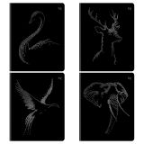 Тетрадь 48л., А5, клетка BG "Точечный мир", тиснение фольгой