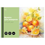 Папка для акварели, 20л., А4 BG "Яркий цитрус", 200г/м2