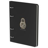 Тетрадь на кольцах А5, 80л. ЛАЙТ, кожзам, Greenwich Line "Матрешка", тон. блок