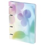 Тетрадь на кольцах А5, 120л., BG "Хорошие вибрации", картон, софт-тач ламинация, тиснение фольгой