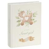 Фотоальбом магнитный 10 листов 23*28см, внутренняя спираль, ArtSpace "Sweet girl"