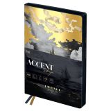 Ежедневник датированный 2026г., А6+, 176л., мягкий переплет, кожзам, BG "Accent. Ship", отд. фольгой, цветной срез