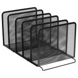 Лоток-сортер вертикальный СТАММ, металл, 5 секций, черный