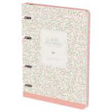 Тетрадь на кольцах А5, 120л., BG "Цветочный паттерн", картон, матовая ламинация, выб. лак