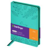 Ежедневник датированный 2026г., А5, 184л., кожзам, Berlingo "Starlight S", металлик срез, зеленый