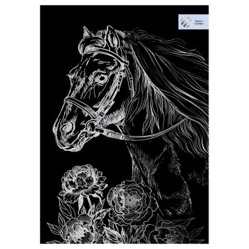 Гравюра с эффектом серебра ТРИ СОВЫ 