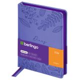 Ежедневник датированный 2026г., А5, 184л., кожзам, Berlingo "Starlight S", металлик срез, фиолетовый