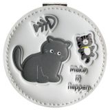 Зеркальце карманное складное MESHU "Черный кот"