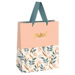 Пакет подарочный 11*14*6,5см MESHU "Beautiful twigs", фольга, матовая ламинация