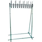 Вешалка напольная групповая Титан "Алла-Ц", 1300*1800*700 мм, металл, цвет алюминий, 22 крючка