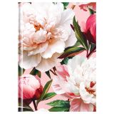 Бизнес-блокнот А5, 80л., евроформат, BG "Цветы. Розовый стиль", soft-touch ламинация