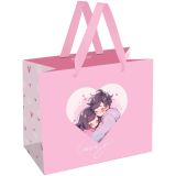Пакет подарочный 23*18*10см MESHU "Cute couple",  матовая ламинация