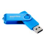 Память Smart Buy "Twist" 64GB, USB 2.0 Flash Drive, синий Память Smart Buy "Twist" 64GB, USB 2.0 Flash Drive, синий