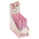 Ручка шариковая автоматическая MESHU "Crystall Paws" синяя, 0,7мм