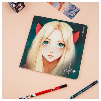 Записная книжка 170*170мм 40л. на скрепке MESHU 