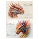 Альбом для рисования 48л., А4, на гребне BG "Дракон"