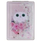 Зеркальце карманное складное MESHU "Котенок в блестках"