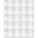 Лист для альбома OfficeSpace "Optima" на 20 монет 42*45, 120мкм