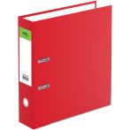 Папка-регистратор СТАММ "Эксперт", 80мм, бумвинил, с карм. на корешке,нижний метал. кант, красная