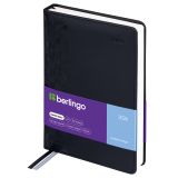 Ежедневник датированный 2026г., А5, 184л., кожзам, Berlingo "Vivella Prestige", черный