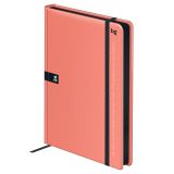 Ежедневник датированный 2026, А5, 7БЦ BG"Monochrome. Apricot", коралловый, soft touch