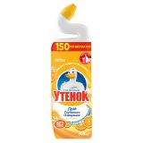 Средство для туалета Туалетный утенок "Цитрусовый", гель глубокого очищения, без хлора, 900мл