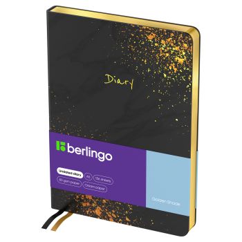 Ежедневник недатированный, А5, 136л., кожзам, Berlingo 