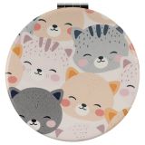 Зеркальце карманное складное MESHU "Котята"