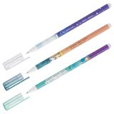 Ручка гелевая стираемая MESHU "Pixel" синяя, 0,5мм, корпус ассорти