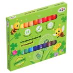 Пластилин восковой мягкий Гамма "Пчелка", 24 цвета, 288г, со стеком, картон. упаковка