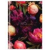 Бизнес-блокнот А5, 80л., евроформат, BG "Цветы", глянцевая ламинация