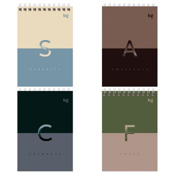 Блокнот А6 40л. на гребне BG 