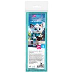 Закладки самоклеящиеся для книг формата А4 (ляссе с клеевым краем), ПВХ, 6 штук, ArtSpace, бирюза