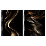 Тетрадь 48л., А5, клетка на гребне BG "Черная коллекция", "софт тач" ламинация, тиснение фольгой