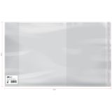 Обложка 220*380 для рабочих тетрадей, прописей, дневников в тв. переплете и учебников старших классов, ПП 80мкм, универс. с клеевым краем, ArtSpace,ШК