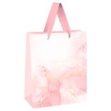 Пакет подарочный 33*42*12см MESHU "Marble pattern", фольга, матовая ламинация